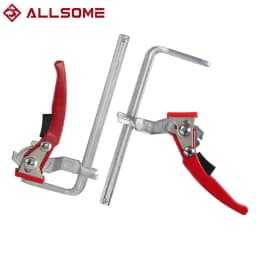 Allsome 2pcs Ratcheting Quick Release Clamp , For MFT and Guide Rail System, Bar Clamp
