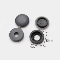 100Pcs Hinged Plastic Screw Cap Cover Fold Snap Protective Cap Button For Car Furniture Decorative Nuts Cover Bolts Hardware