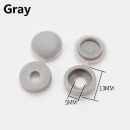 100Pcs Hinged Plastic Screw Cap Cover Fold Snap Protective Cap Button For Car Furniture Decorative Nuts Cover Bolts Hardware