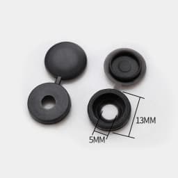 100Pcs Hinged Plastic Screw Cap Cover Fold Snap Protective Cap Button For Car Furniture Decorative Nuts Cover Bolts Hardware