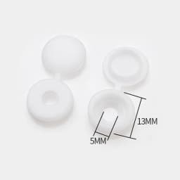 100Pcs Hinged Plastic Screw Cap Cover Fold Snap Protective Cap Button For Car Furniture Decorative Nuts Cover Bolts Hardware