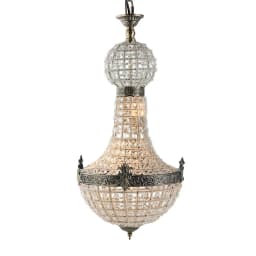 Retro Royal Empire Glass Crystal Chandelier Lights Decor Pendant Ceiling Lamp