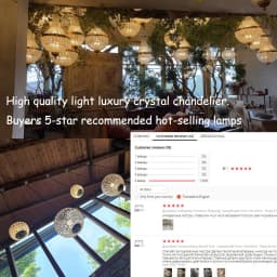 Retro Royal Empire Glass Crystal Chandelier Lights Decor Pendant Ceiling Lamp