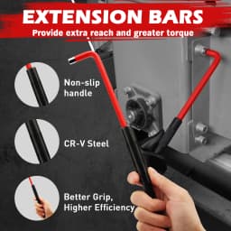 SEDY 30-Piece Long Arm Hex & Torx Key Set Ball End Allen Key with Grip Handle Ultimate Hex Key Wrench Set with T-Handle an Exd
