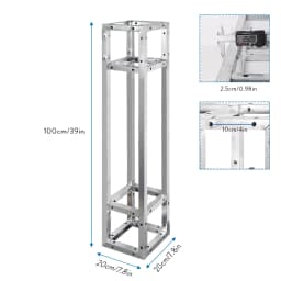 Height Mobile Portable DJ Lighting System Metal Arch Black Square Metal Trussing