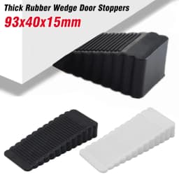 10PCS Door Stopper Thick Rubber Wedge Floor Carpet Heavy Duty Door Stop Security