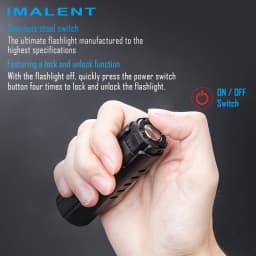 IMALENT LD70 EDC Powerful Flashlight CREE XHP LED 4000 Torch Rechargeable Bright Lanterna for Searching Hiking
