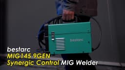 Bestarc MIG145 MIG Welder 220V 145Amp 4-in-1 Welding Machine, Gas & Gasless MIG / Lift TIG / Stick, Digital LED Display