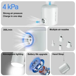Electric Air Pump Portable Wireless Air Compressor Inflator/Deflator Pumps For Inflatable Cushions Air Beds Boat Swimming Ring