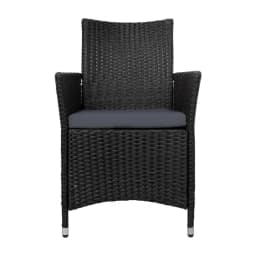 Outdoor Dining Chairs Patio Wicker Garden Cushion 2 Piece Idris Set
