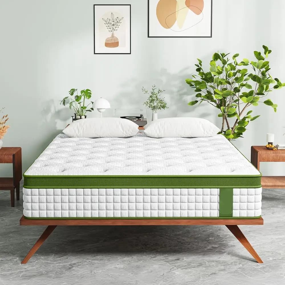 Single 34cm Latex Hybrid Mattress Medium Firm 5 Zone Pocket Spring for pressure Relief Motion Isolation Bed Mattress