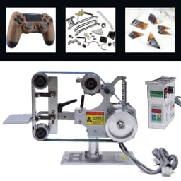 Desktop DIY Polishing Processing Tool, Mini Belt Sander, Vertical Horizontal Dual-use Brushless Belt Sander, Belt Sander for Metal & Wood Rust Removal Work