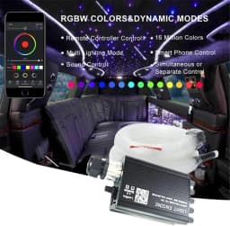500pc Headliner Star Light Kit Roof Starlight Ceiling Light Optic Fiber Home Car