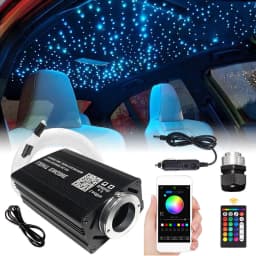 500pc Headliner Star Light Kit Roof Starlight Ceiling Light Optic Fiber Home Car