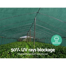 50 Percent Shade Cloth 3.66x30m Wide Heavy Duty Green Garden Shade Fabric