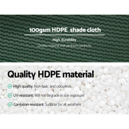 50 Percent Shade Cloth 3.66x30m Wide Heavy Duty Green Garden Shade Fabric