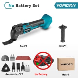 YOFIDRA 6 Gears Oscillating Multi-tool With 20,000 OPM Electric woodworking Renovator Trimmer Saw Tool For Makita 21V Battery