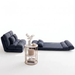Floor Lounge Sofa Bed Coffee Table 2 Tier Marble Effect Side Table Set