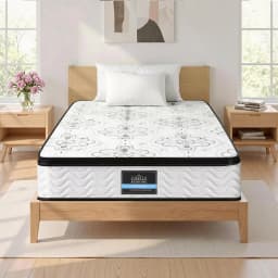 King Single Mattress 30cm Pocket Spring Euro Top Medium Firm Foam Comfort Support Bed Mattress