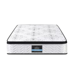 King Single Mattress 30cm Pocket Spring Euro Top Medium Firm Foam Comfort Support Bed Mattress