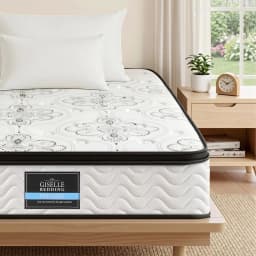 King Single Mattress 30cm Pocket Spring Euro Top Medium Firm Foam Comfort Support Bed Mattress