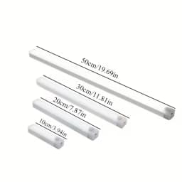Eight-pack USB rechargeable magnetic LED sensor lights (with spare batteries), wall-mounted, suitable for indoor lighting in bedrooms, kitchens, hallways, staircases, wardrobes, garages, bathrooms, etc. – also functions as a cabinet light strip.