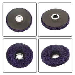 5-Pack Purple Diamond Grinding Wheel 46 Grit 5' 125mm X B 7/8'22.23mm X T 5/8' for Metalworking And Fabrication