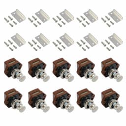 10 Pack Push Button Catch Lock Latch Knob for Caravan Motorhome Cabinet Cupboard