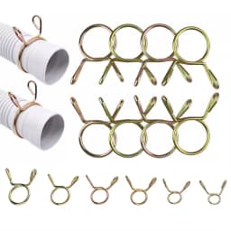 250Pcs Fuel Line Hose Tubing Spring Clips Clamps Assortment Kit for Motorcycle
