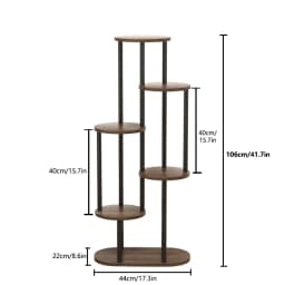 Plant Stand With Tiered Shelves - Indoor/Outdoor Display Rack For Garden, Patio & Home - Brushed Texture Multi-Functional Shelf