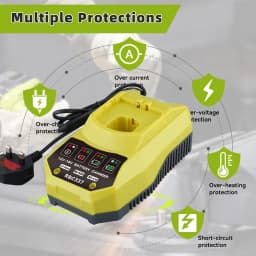 VANON P117B 12V-18V MAX Battery Charger Replace for Ryobi P102 P105 P106 P108 P189 P190 P191 P197 PBP002 PBP005 Tool Battery pin