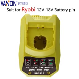 VANON P117B 12V-18V MAX Battery Charger Replace for Ryobi P102 P105 P106 P108 P189 P190 P191 P197 PBP002 PBP005 Tool Battery pin