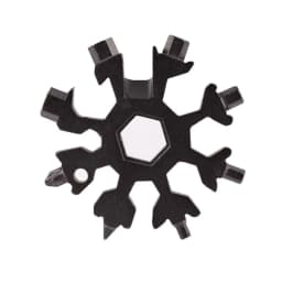 5PCS Snowflake Shape Key Chain Screwdriver Stainless Tool Multi-Tool 18 in 1 Portable