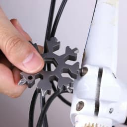 5PCS Snowflake Shape Key Chain Screwdriver Stainless Tool Multi-Tool 18 in 1 Portable