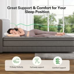 King Single Size Bed Mattress Orthopedic Memory Foam Euro Top Comfortable Supportive Mattress