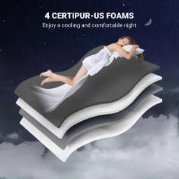 King Single Size Bed Mattress Orthopedic Memory Foam Euro Top Comfortable Supportive Mattress