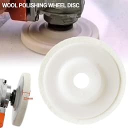 12MM Round Wool Buffing Pad Polishing Wheel Felt Buffer Disc for Angle Grinder