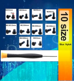 500pcs M2 M2.5 M3 Screw Set Kit, Looseness-proof, Laptop Screws Kit for Repair Computer Electronic HP Dell Lenovo Sony Toshiba