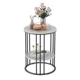 Side table luxury marble coffee table sofa table bronze metal frame modern