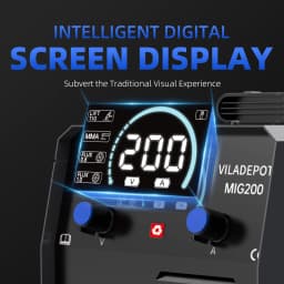Viladepot 3 in 1 No Gas MIG Welder MIG/MMA/Lift TIG MIG200 Semi-automatic Welding Machine With Flux Cored Wire Gasless