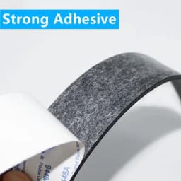 Black Silicone Rubber Strip Self Adhesive Seal Gasket Anti-skid Shock Absorption Sealing Strip Thickness 1/2/3/mm Length 50cm