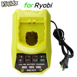 VINIDA P117 12-18V Charger Replacement for Ryobi 18V Battery Charger P117 P118 P118B P135 P166 140237023 140153004 Fast Charger