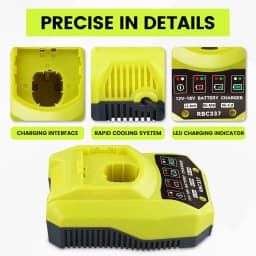 VINIDA P117 12-18V Charger Replacement for Ryobi 18V Battery Charger P117 P118 P118B P135 P166 140237023 140153004 Fast Charger