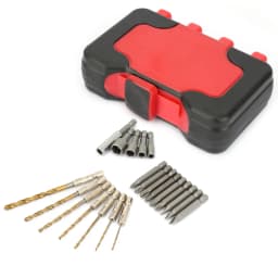 21PCS/set Screwdriver Bit Set 21-piece Professional Hex Shank Screwdriver and Drill Bit Set with Red Plastic Box