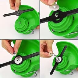 20Pcs String Trimmer Head Blades Replace, Weed Eater Wacker Blades Plastic Replacement, Universal Weed Warrior Trimmer Head, Cutter Accessories for Grass Trimmer Lawn Mowers