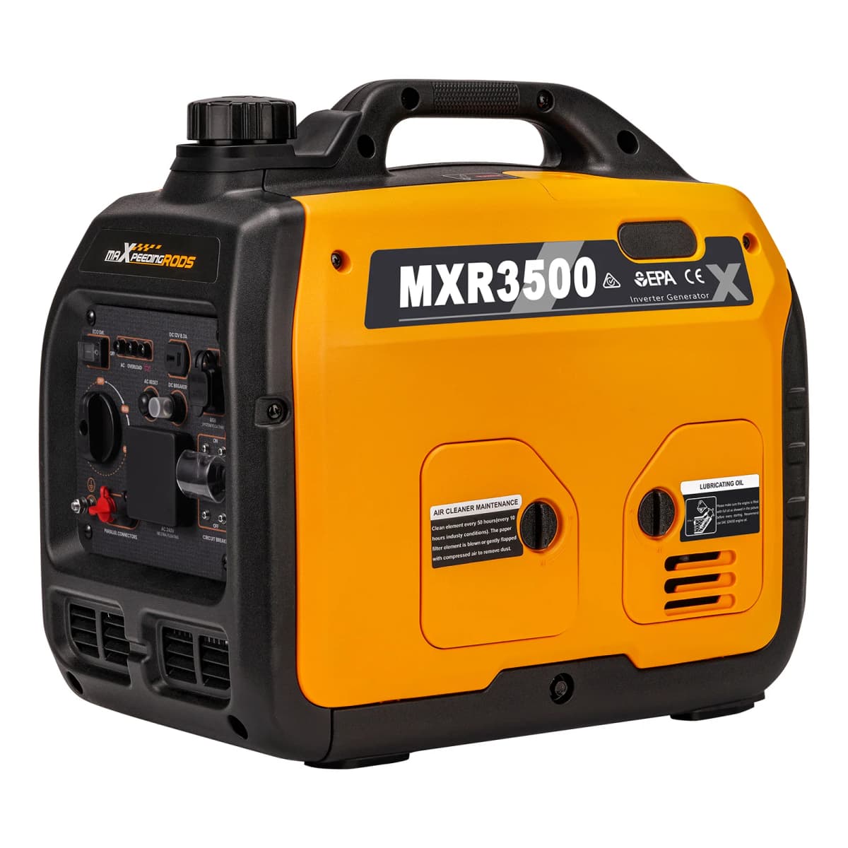 Portable Inverter Generator 3.5KW MAX Petrol Compact Quiet 58dB Sine Wave