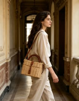 Handmade Summer Straw Bag Women Rattan Box Shoulder Travel Vacation Beach High Quality Square Purse