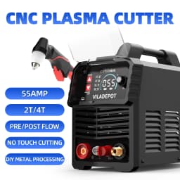 Viladepot CUT55 MAX Plasma Cutter 220V 55A Non-contact Cutting Pilot Arc IGBT Inverter DIY Plasma Cutting Machine 15mm 2T/4T