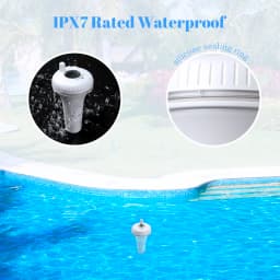 INKBIRD IBS-P01R Pool Thermometer with Indoor Monitor Up to 300 ft Transmission Floating Thermometer for Bathtub,Aquarium