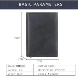 Pop Up Credit Card Holder Wallets Men Slim Rfid Blocking CardHolder Wallet for Men Card Money Bag Purse PU Leather Short Wallets